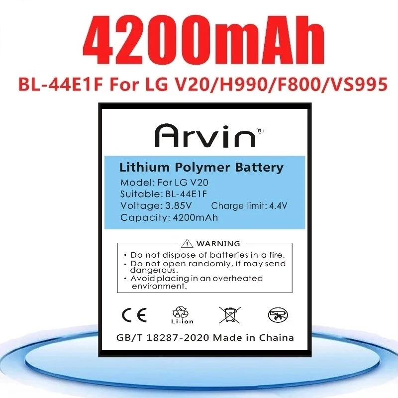 BL-44E1F для LG V20 VS995 US996 LS997 H990DS H910 H918 BL44E1F запасная батарея мобильного телефона Stylus3 |