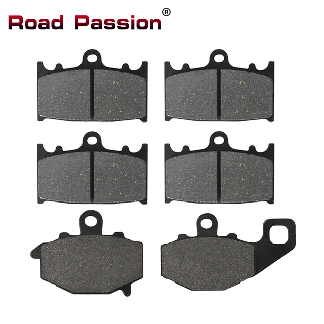Road Passion Motorcycle Front & Rear Brake Pads for Kawasaki ZZR400 ZR400 N 1993 1999 ZX6R ZX9R ZZR600 ZX600E Ninja ZX 6R 9R ZX6