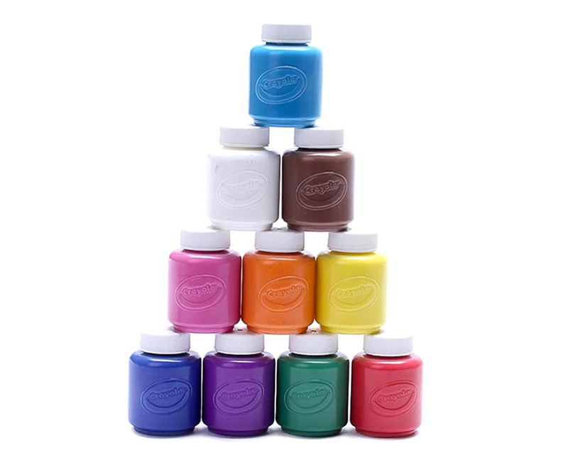 Америка Crayola краски Crayola Детская стирка 10-Цвет пигментные акварельные краски палец красящий пигмент