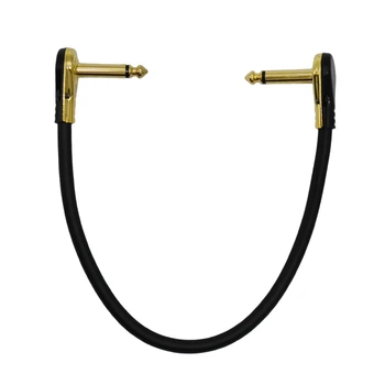 

Guitar Patch Cables Right Angle, 30cm 1/4 Instrument Cables for Effect Pedals