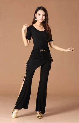 Tops and pants Весной и летом танец живота для практических занятий комплект большие размеры модальный yoga одежда насосная куртка - Цвет: Tops and pants