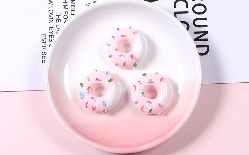 100 stücke Mini Nette Süßigkeiten Donut Puppe Lebensmittel Pretend Spielen Puppenhaus Zubehör Miniatur Hause Handwerk Dekor Kuchen Kinder Küche Spielzeug – Detail 22