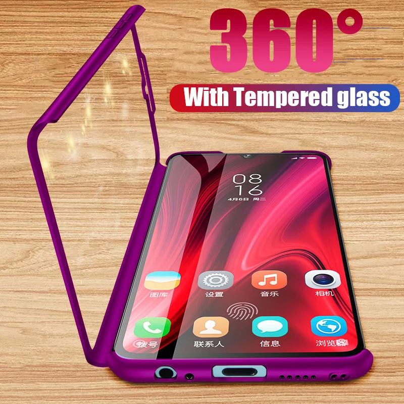 

360 Full Protective Phone Case For Xiaomi Redmi Note 7 6 5 K20 Pro 7A Case For Xiaomi Mi 9T Pro 9 SE 8 A2 A3 Lite Mi CC9 E Case
