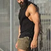 Men Casual Shorts Solid Color Straight Shorts Male Fitness Fashion Bodybuilding Shorts Brand Trend Menswear ► Photo 2/6