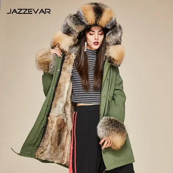 GĂŒnstig Herbst/winter Kaninchen Pelz Innen Galle Fuchs Manschette Pelzmantel Pelz Jacke Frauen MĂ€ntel Und Jacken Winter Frauen Winter Mantel Wolle 2020