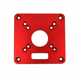 Plaque d'aluminium pour routeur établi de travail du bois, outil de menuiserie, outils de menuiserie, rabotteuse, outils multifonctionnels 
