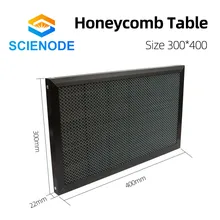 

Scienode Honeycomb Working Table 300*400mm Customizable Size Board Platform Laser Parts for CO2 Laser Engraver Cutting Machine