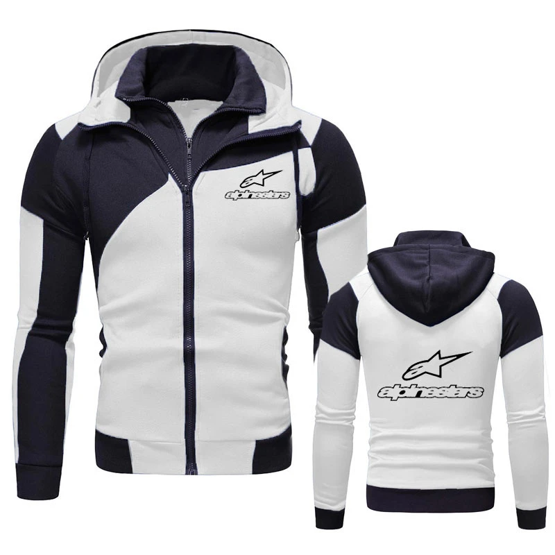Alpinestar New Fall Winter Double color stitching Coat Mens Sweatshirts Hoody Slim Fit Hoodies Men Sportswear Zipper Sweatshirts Alpinestar New Fall Winter Double color stitching Coat Mens Sweatshirts Hoody Slim Fit Hoodies Men Sportswear Zipper Sweatshirts