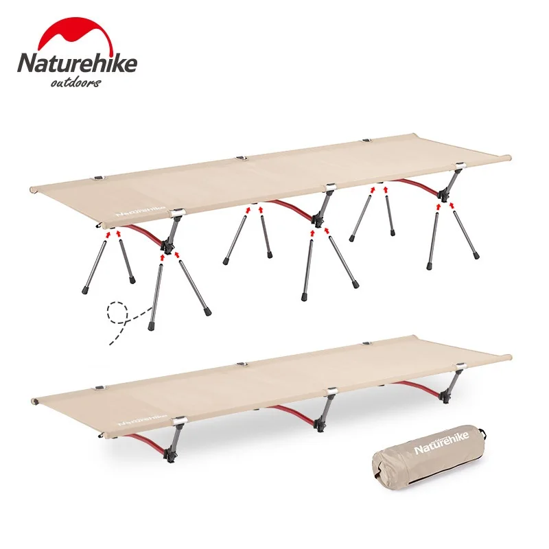Naturehike New Ultralight Foldable camping cot High low both use outdoor camping folding bed nap bed Folding Tent Bed Naturehike New Ultralight Foldable camping cot High low both use outdoor camping folding bed nap bed Folding Tent Bed