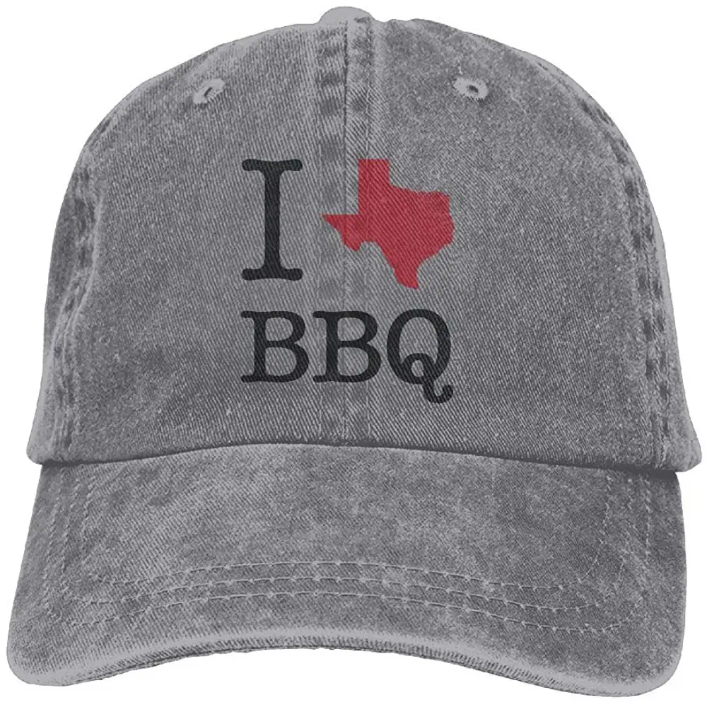I Texas BBQ, унисекс, джинсовая бейсболка с эффектом потертости, кепка для папы, регулируемая задняя застежка, Кепка для водителя грузовика