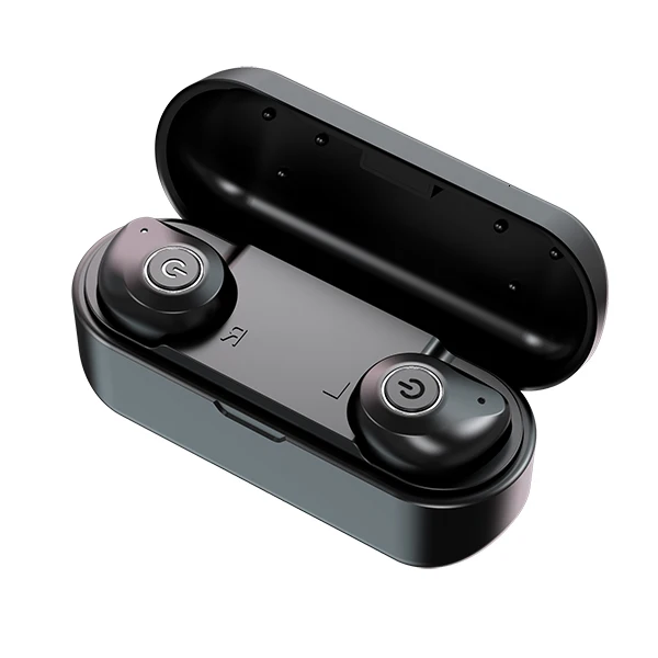 Ubeamer X6 V5.0 Bluetooth наушники TWS настоящая Беспроводная выносливая водонепроницаемая Спортивная игровая гарнитура для мобильных телефонов - Цвет: Black