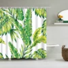 Tropical Green Plant Leaf Palm Cactus Shower Curtains Bathroom Curtain Frabic Waterproof Polyester Bathroom Curtain with Hooks ► Photo 2/6