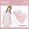 Sakura light pink Japanese school uniform skirt JK uniform Class uniforms Sailor suit College wind Suit Female Students uniforms 1