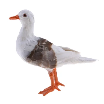 

Seagull Ornament Artificial Simulated Decoration Bird for Art and Craft