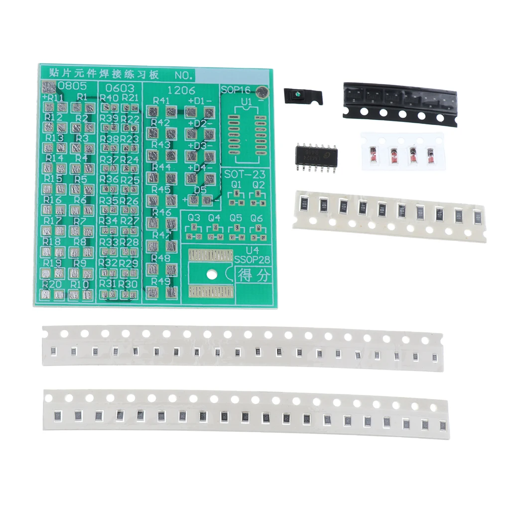

DIY Electronics SMD SMT Components Soldering Practice Board Kits 3-12V