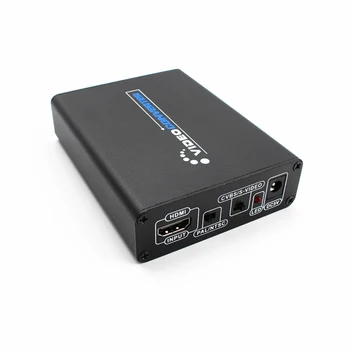 

HD to RCA AV CVBS Composite Adapter S-Video Right Left Channel Audio Converter US/EU/UK Plug