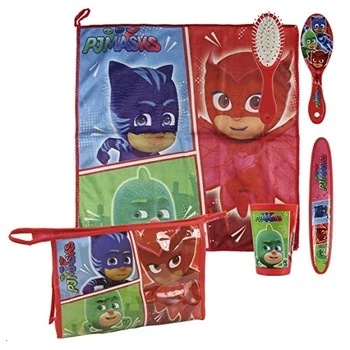 

Cerdá - PJ MASKS Set Da Bagno, Trousse Con Accessori