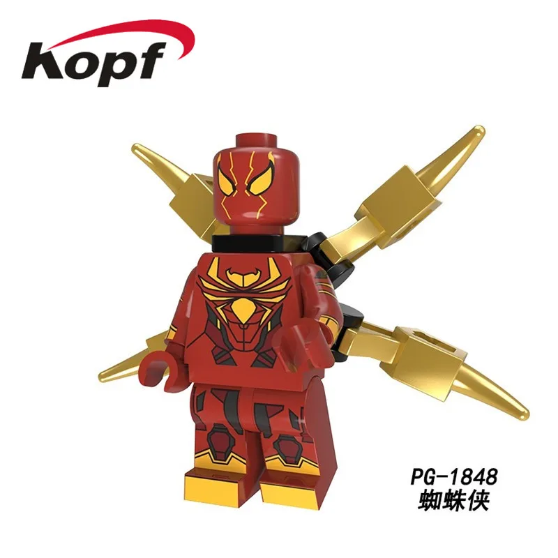 PG1848 50Pcs No Box 50 шт. строительных блоков Супер Герои анти-Веном чудо-женщина кабель экшн Капитан Америка Фигурки для детей игрушки PG8209 - Цвет: PG1848 50Pcs No Box