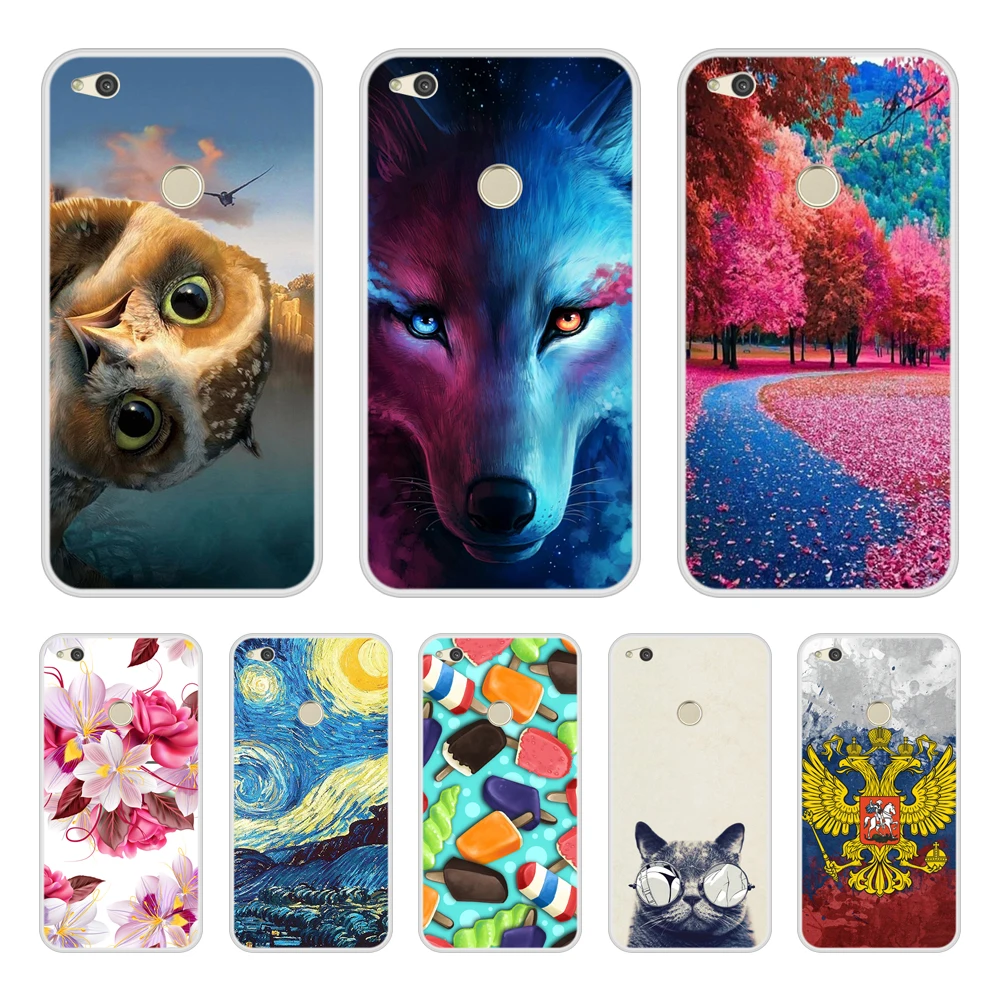 Case for Huawei P8 Lite 2017 Soft Silicone TPU Printing Phone Cover Coque P8Lite P 8 Cases In Stock |