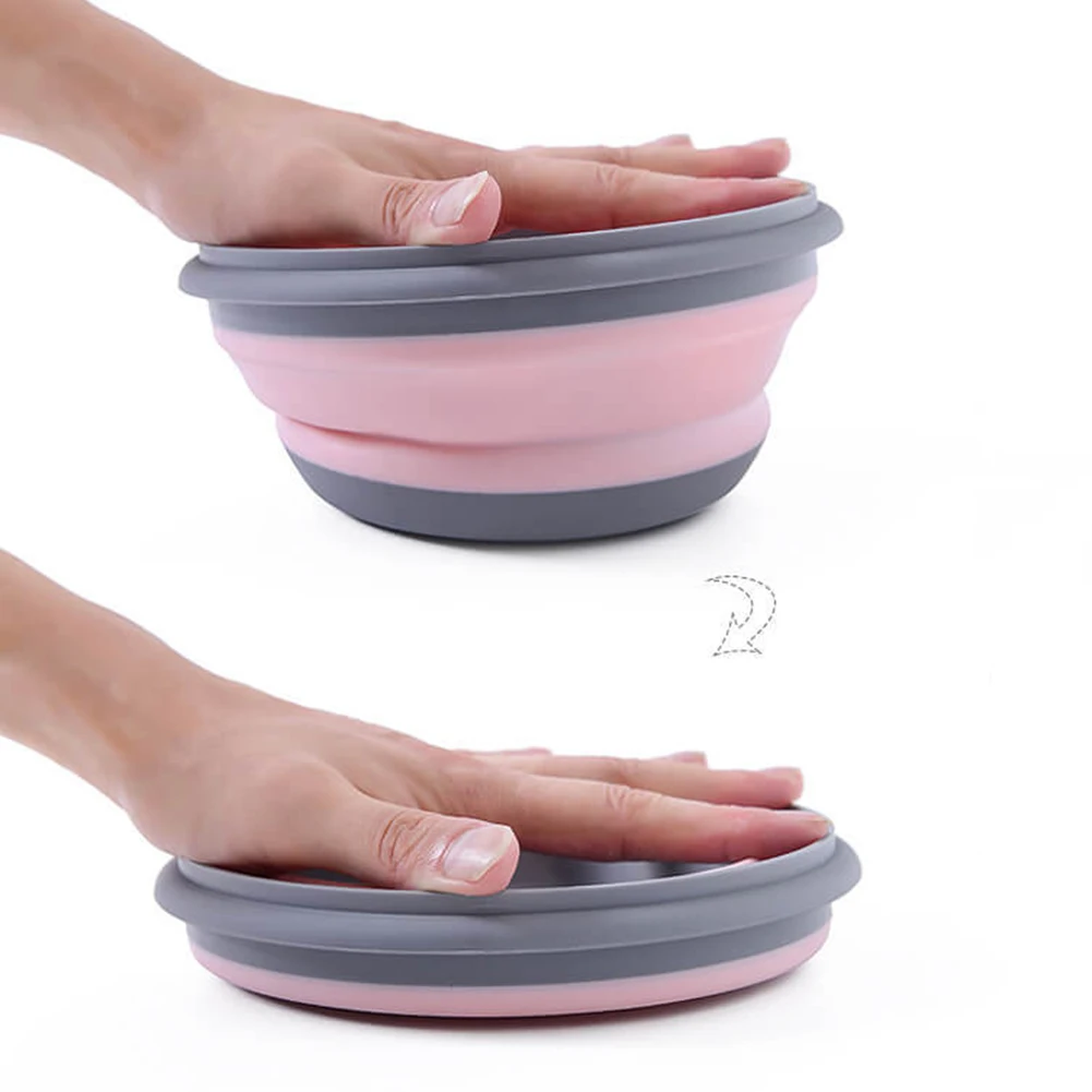 

3pcs Folding Bowl Outdoor Camping Tableware Sets Lunch Box Portable Salad Bowl with Lid for nature hike cooking supplies hot