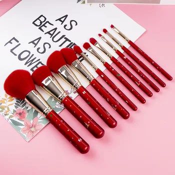 

10pcs Christmas Makeup Brush Set Foundation Loose Powder Brush Eyeshadow Lip Brush Cosmetic Brush Kit new