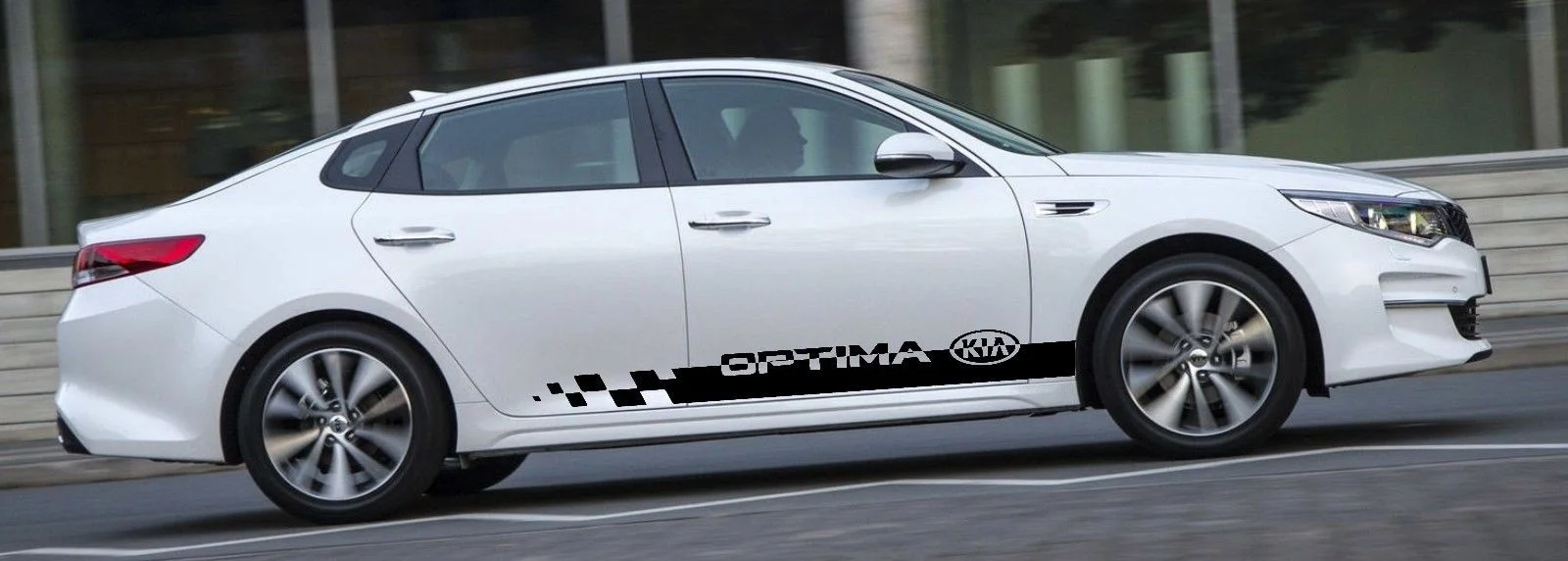 Для 2 шт./пара KIA OPTIMA 2x боковые полосы графика виниловые наклейки для тела гоночные