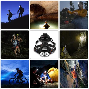 

Lamp Headlamp Night Riding Camping Hiking Cycling Supply 1pc Headlight