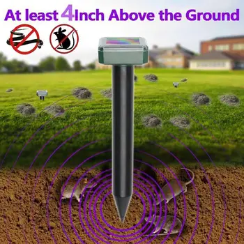 

Ultrasonic Rat Repeller 1.2V 600MAH 400-1000（HZ) Gopher Yard Insect Animal Solar Power Repeller Ultrasonic Mouse Repeller