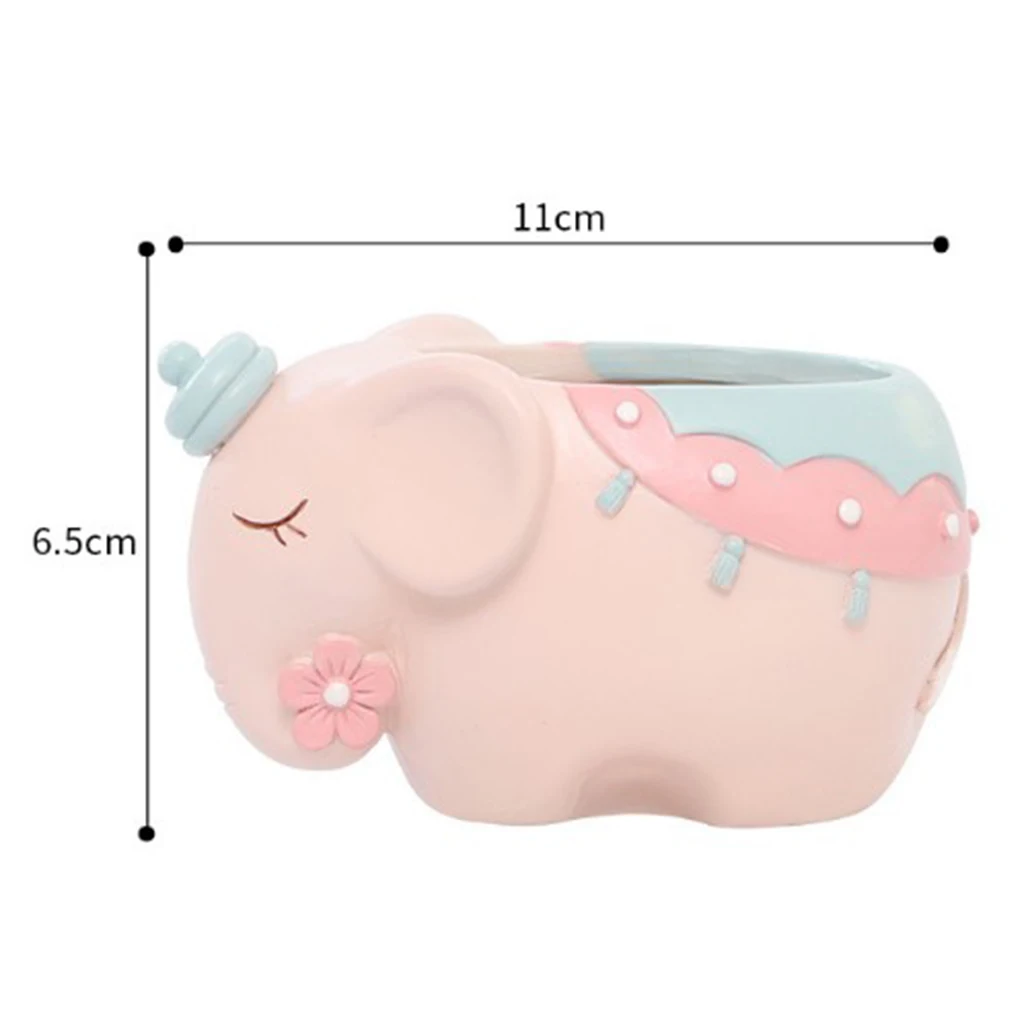 Cute Animal Flower Pot Creative Resin Garden Succulent Planter Flowerpot Plant Container Home Office Decors