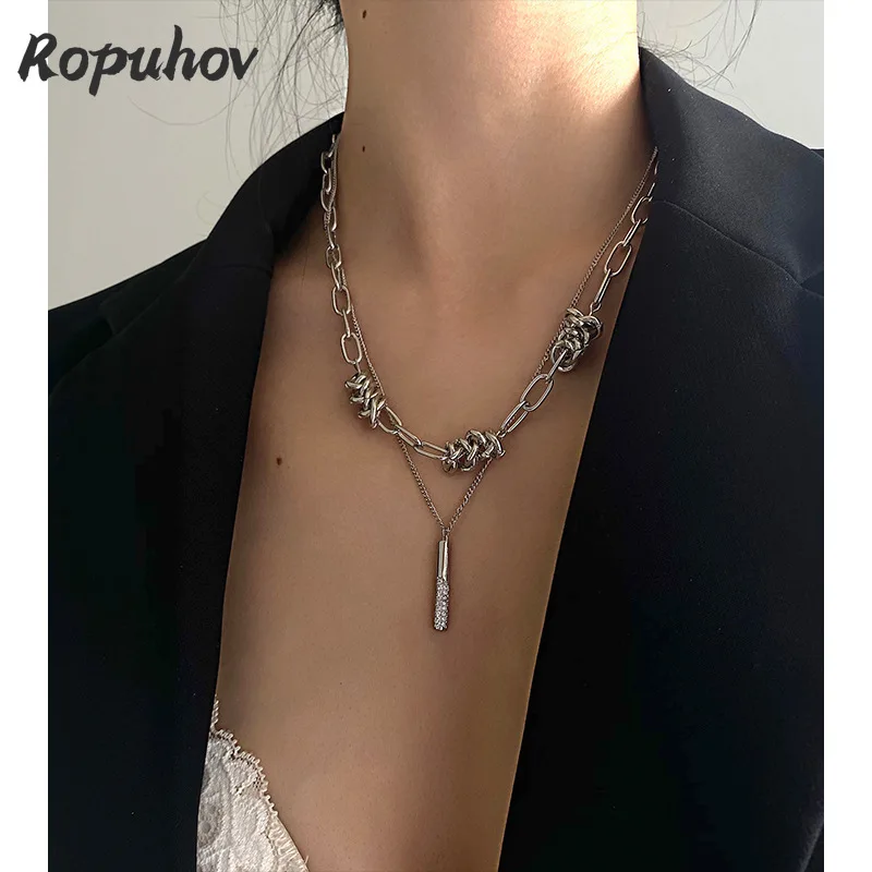 Initial Necklace Jewelry Iced Out Chain - Image 4