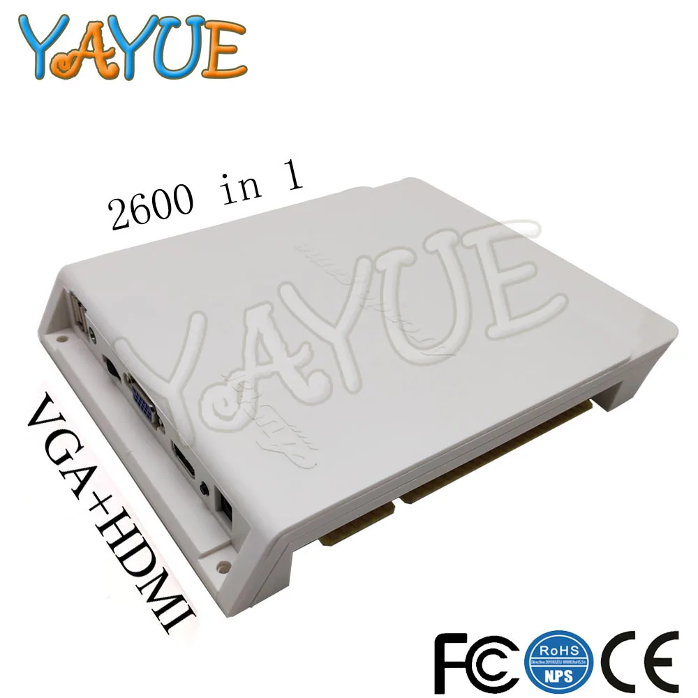 2600/1660 в 1 игра PCB 3D аркадная игра Pcb Jamma версия шкаф доска с Jamma жгут VGA/HDMI выход для аркадной машины - Цвет: 2600 Game PCB