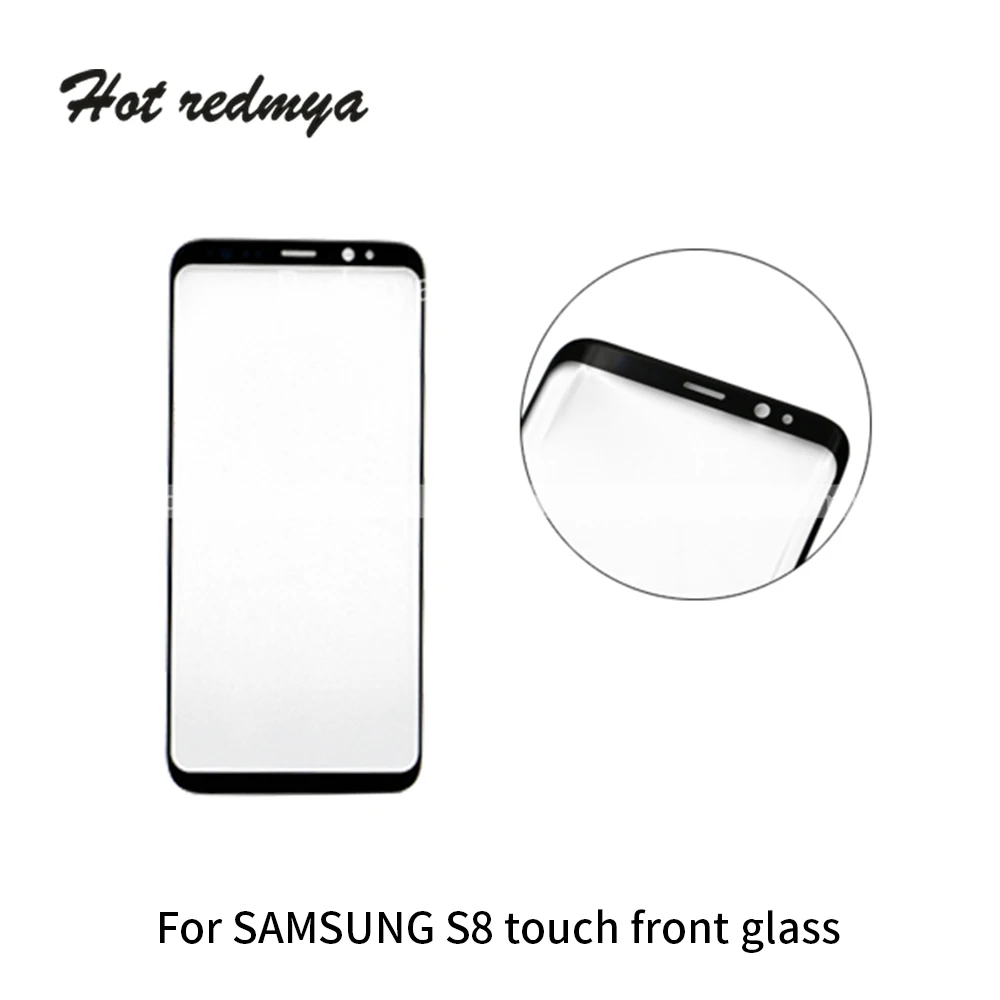 S8+ Сенсорная Передняя стеклянная панель+ задняя крышка корпуса батареи+ внешний объектив камеры для samsung Galaxy S8 plus G955 G955F SM-G955F