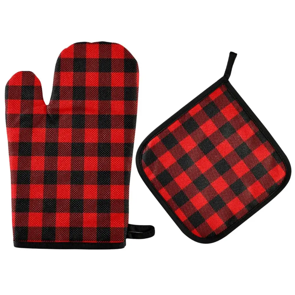 Custom Kitchen towel with oven mitts and glove