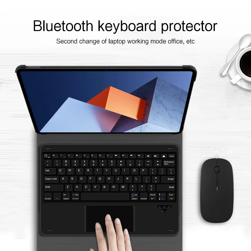 caso do teclado para huawei matebook polegada matebooke tablet bluetooth teclado capa protetora escudo