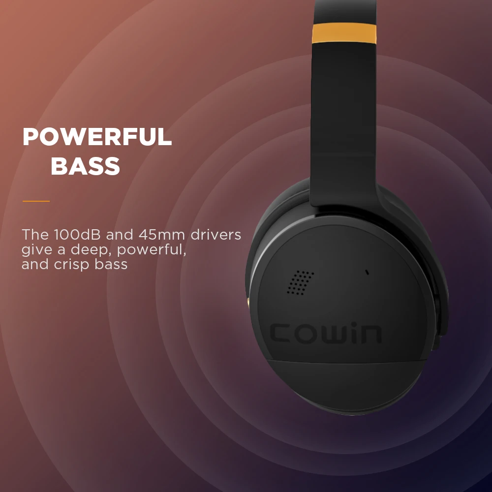 COWIN E8 [Upgraded] Active Noise Cancelling Bluetooth Headphone