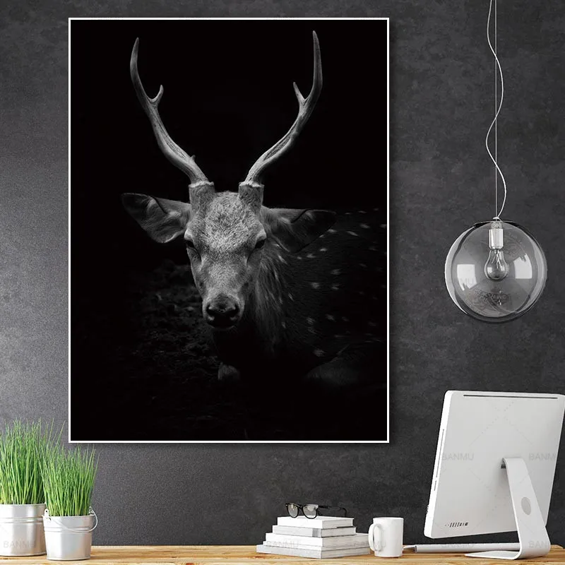 Conisi животные настенная живопись на холсте Тигр Львы плакаты с оленем и печать