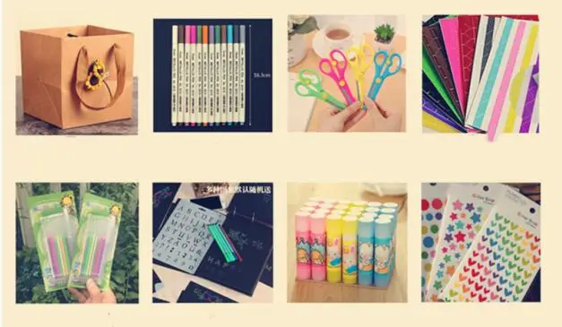 8pc accessories DIY сюрприз любовь взрыв коробка подарок взрыв для юбилея скрапбук DIY Фотоальбом подарок на день рождения - Цвет: 8pc accessories