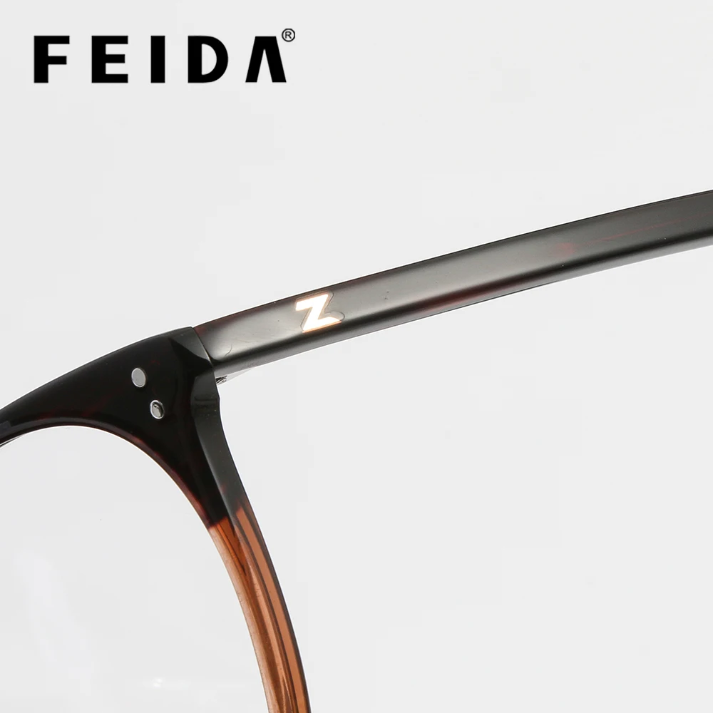 FEIDA оправа для очков для мужчин wo для мужчин Gafas ацетат шарнир мужские модные оправы для очков оптические очки черные очки
