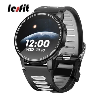 

Lesfit Round Full Touch Men Smart Sport Watch Women Bluetooth Waterproof Smartwatch Android Smart-Watch Activity Fitness Tracker
