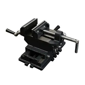 

4 Inch Cross Slide Drill Bench Press Vise Table Flat Clamp-on Plier Milling Machine Clamping Clamp Firmly Woodworking Tool