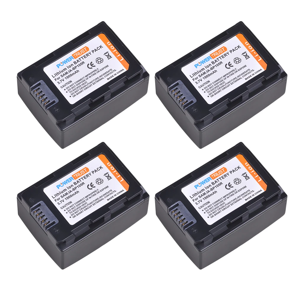 1X 1900mAh IA BP105R запасная батарея для Samsung HMX F80 F80BN F80SN F90 F90BN|Цифровые аккумуляторы| |