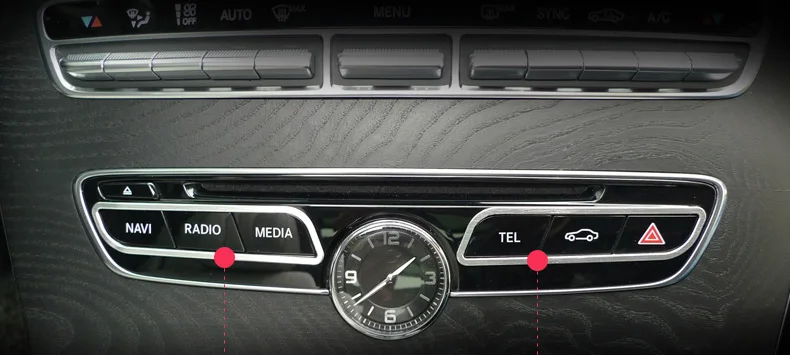 Lsrtw2017 алюминиевый сплав Автомобильный Центральный переключатель управления рамка для Mercedes Benz V Class V260