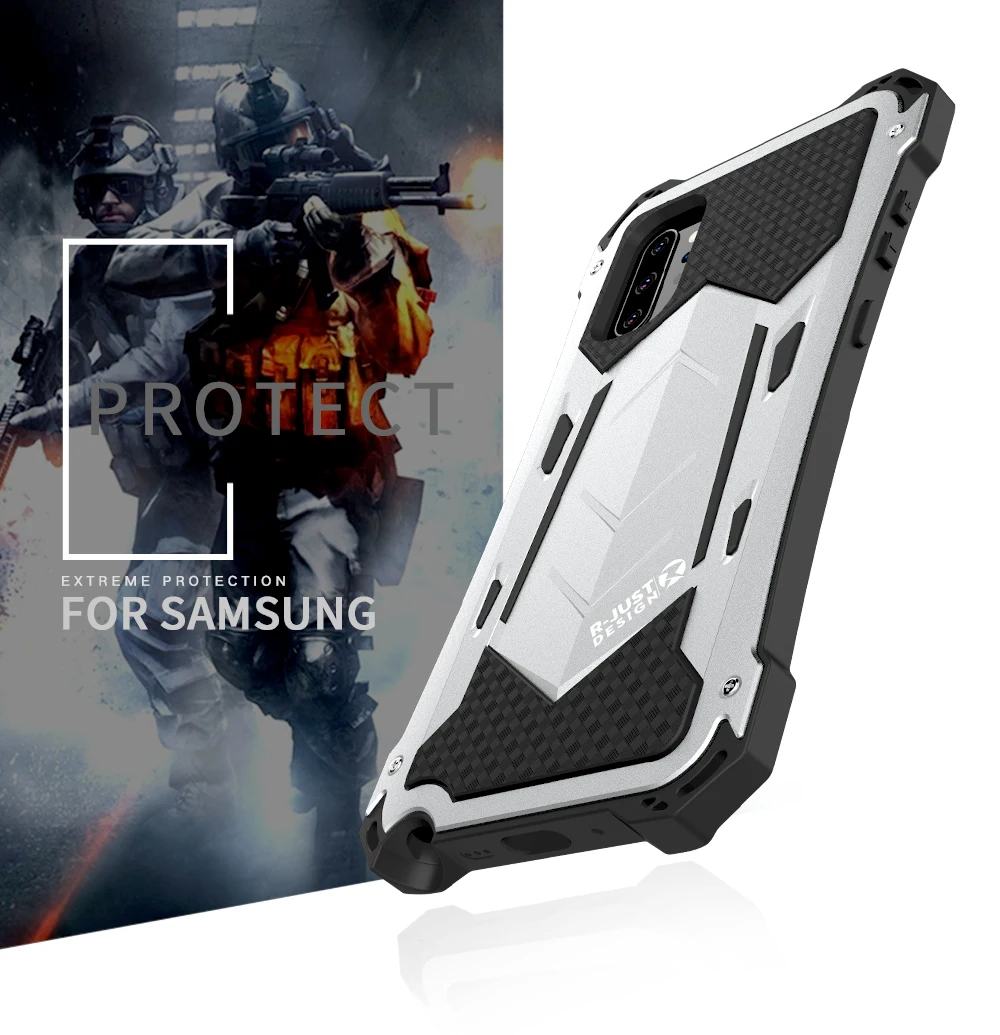 Для samsung Galaxy Note 10 Plus металлический алюминиевый защитный чехол для samsung Note10 10+ сверхмощный противоударный жесткий чехол для телефона