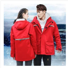 Мужская зимняя Рабочая куртка для мужчин, пальто, Рабочая Униформа, тепловое страхование труда, мульти-карман, стеганое, отражающее, с капюшоном, стеганое пальто