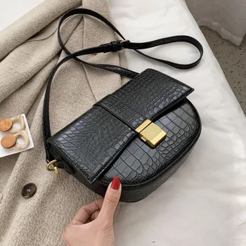 

Female Alligator Crossbody Bags For Women 2020 Leather Luxury Handbag Designer Sling Sac Main Ladies Hand Shoulder Messenger Bag