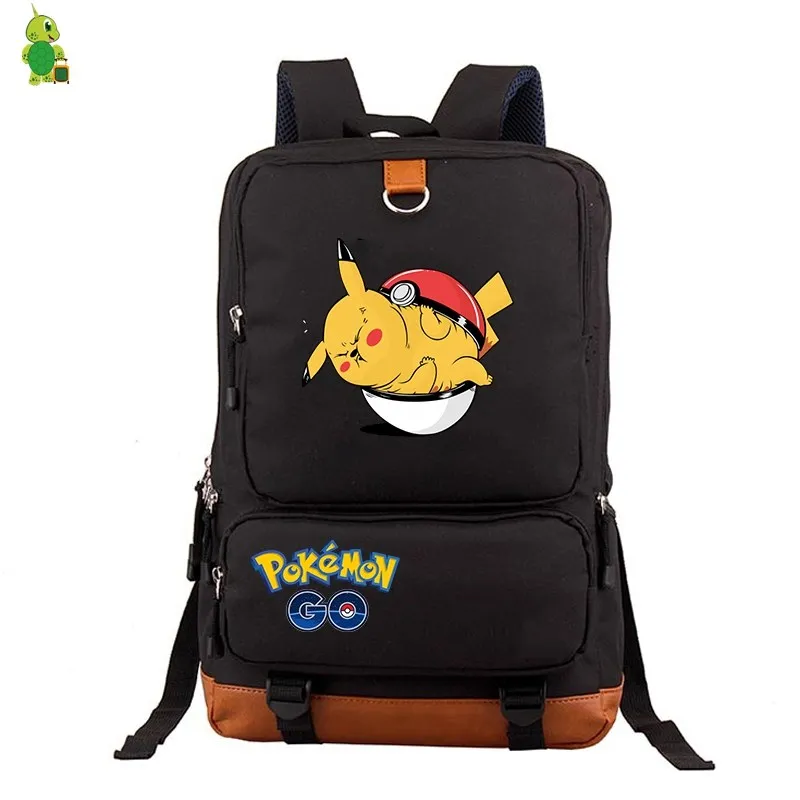 13 Рюкзаки Pokemon Go Mochila школьные сумки для подростков девочек мальчиков большие дорожные сумки на плечо для женщин и мужчин черный рюкзак для ноутбука - Цвет: 13