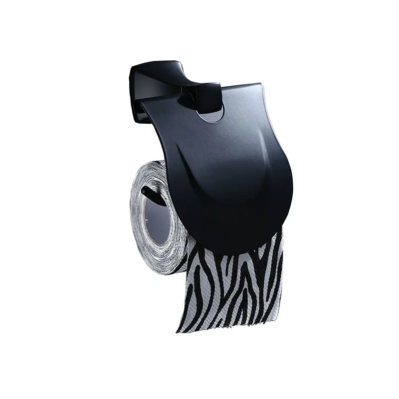 Высококачественный набор для ванной черного цвета аксессуары набор инструментов подкладка принадлежности для ванной Кронштейн вешалка для полотенец кронштейн с крючком - Цвет: CZJ -1005B