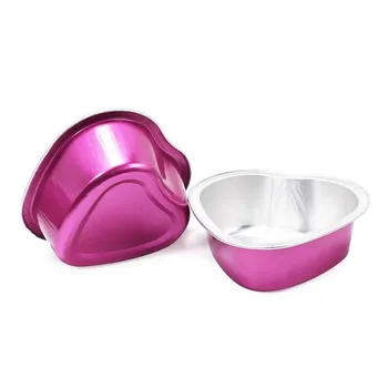 

1pc Unhaired Butter-bean Tool Container Golden Round Aluminum Foil Bowl Small Number Mini Bowl Hair Removal Melting Wax Bowl