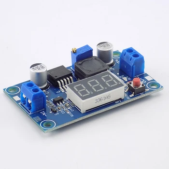 

LM2596 DC Power Supply Adjustable 4.0~40 to 1.25-37V With LED Voltmeter 2A Voltage Regulator Step-down Power Converter Module