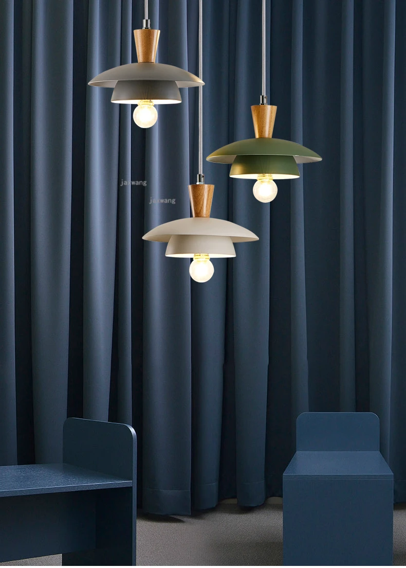Скандинавский домашний Декор светодиодный подвесной светильник s Macaron современный простой подвесной потолочный светильник для спальни Блестящий подвесной светильник